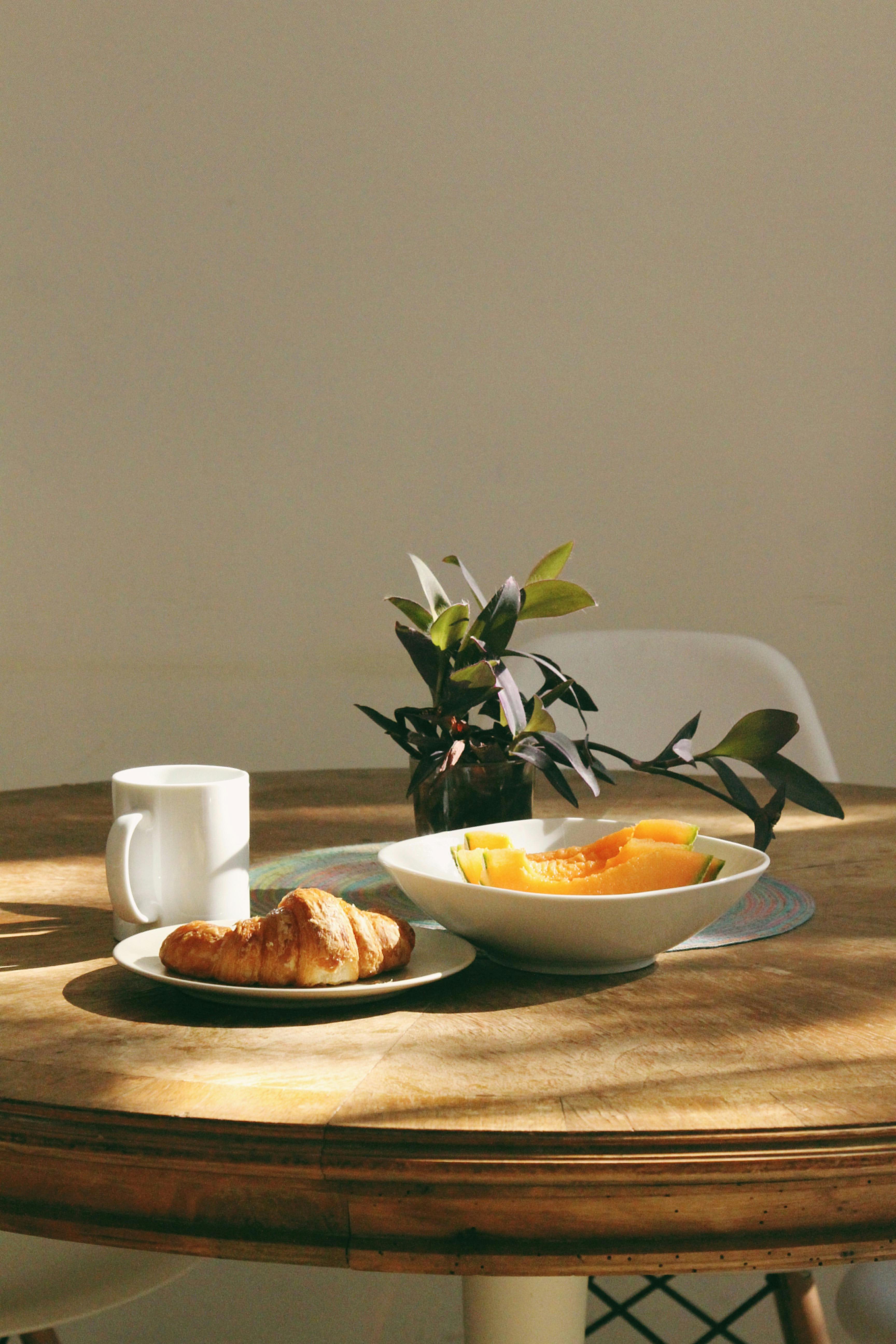 Simple Morning Breakfast Setup