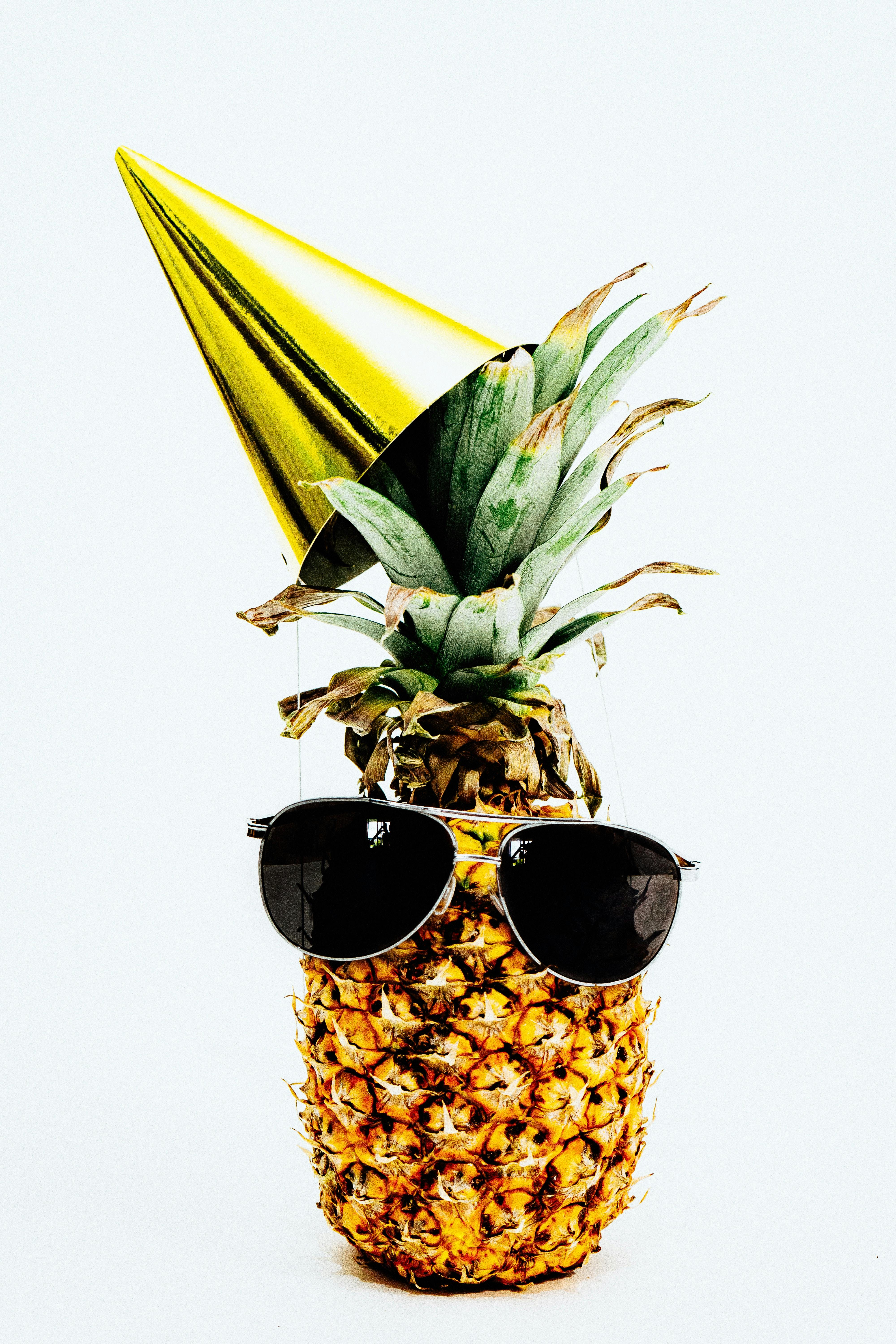 Party Pineapple With Sunglasses and Party Hat