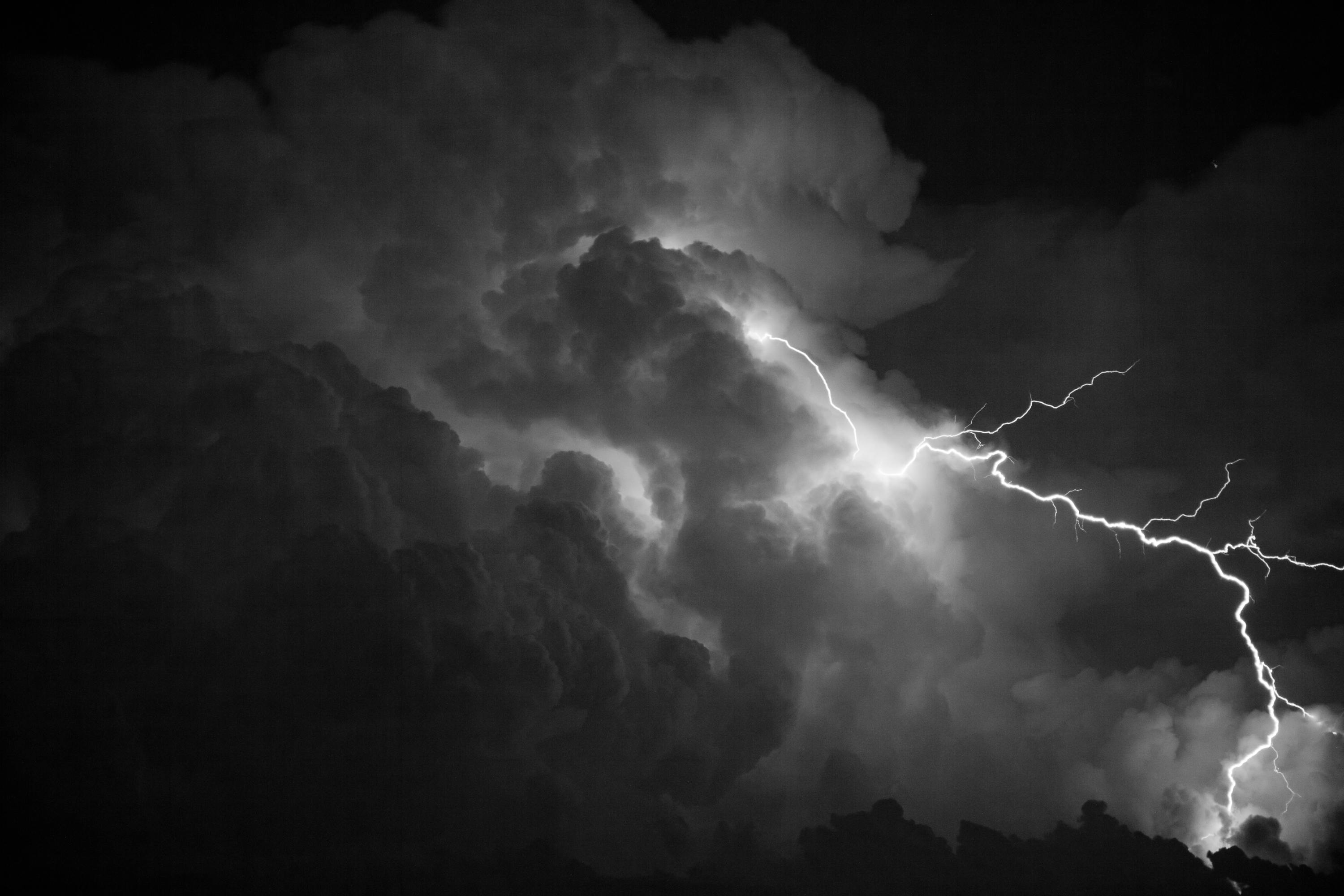 Night Thunderstorm with Lightning
