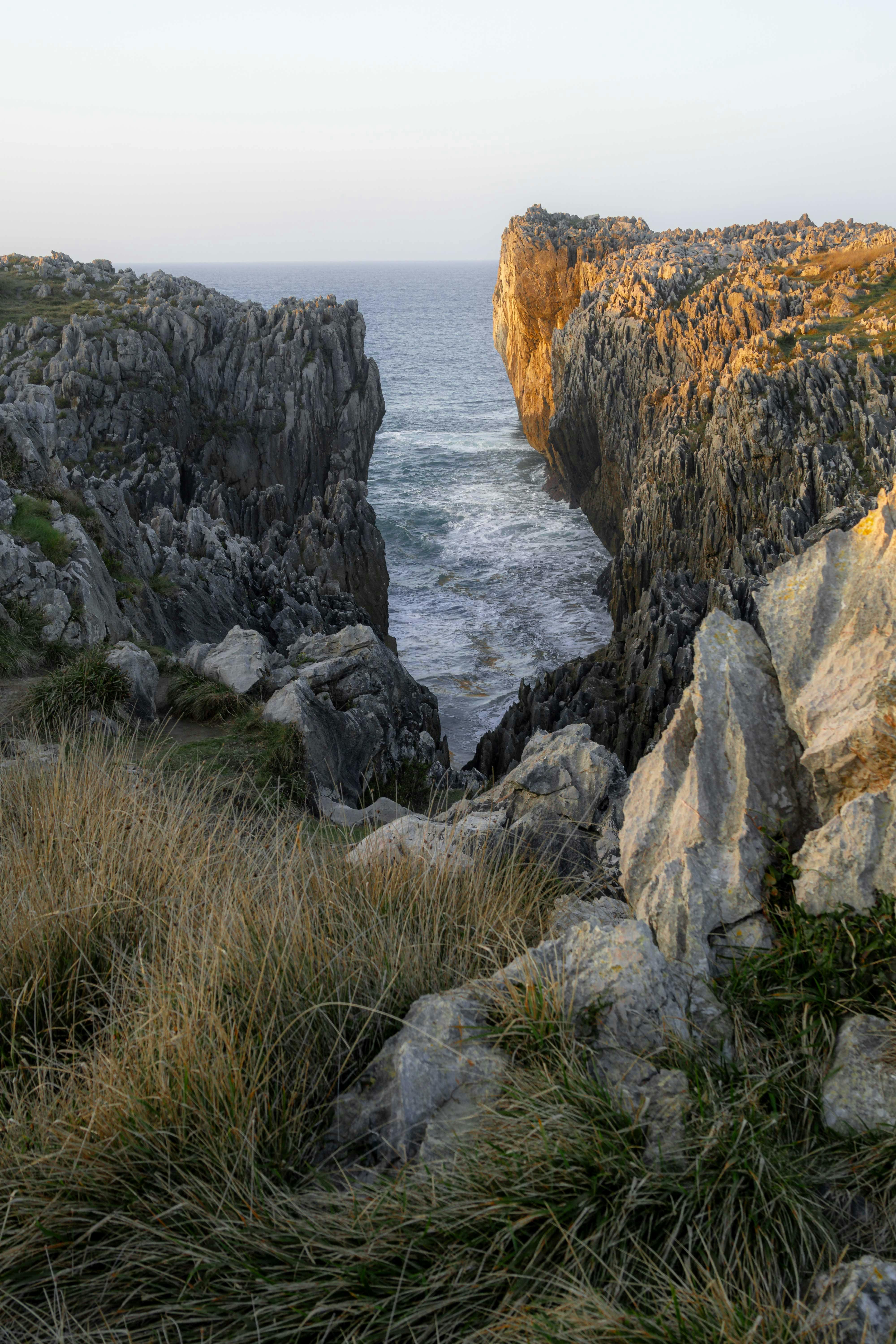 Rocky Coastal Cliffs Ocean View