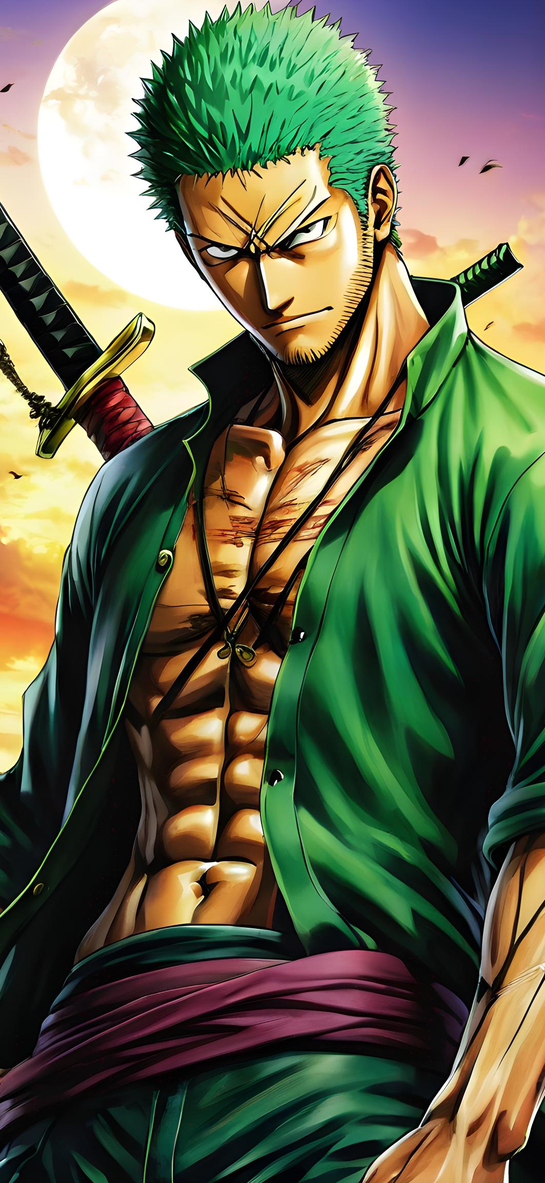 Roronoa Zoro Anime Illustration