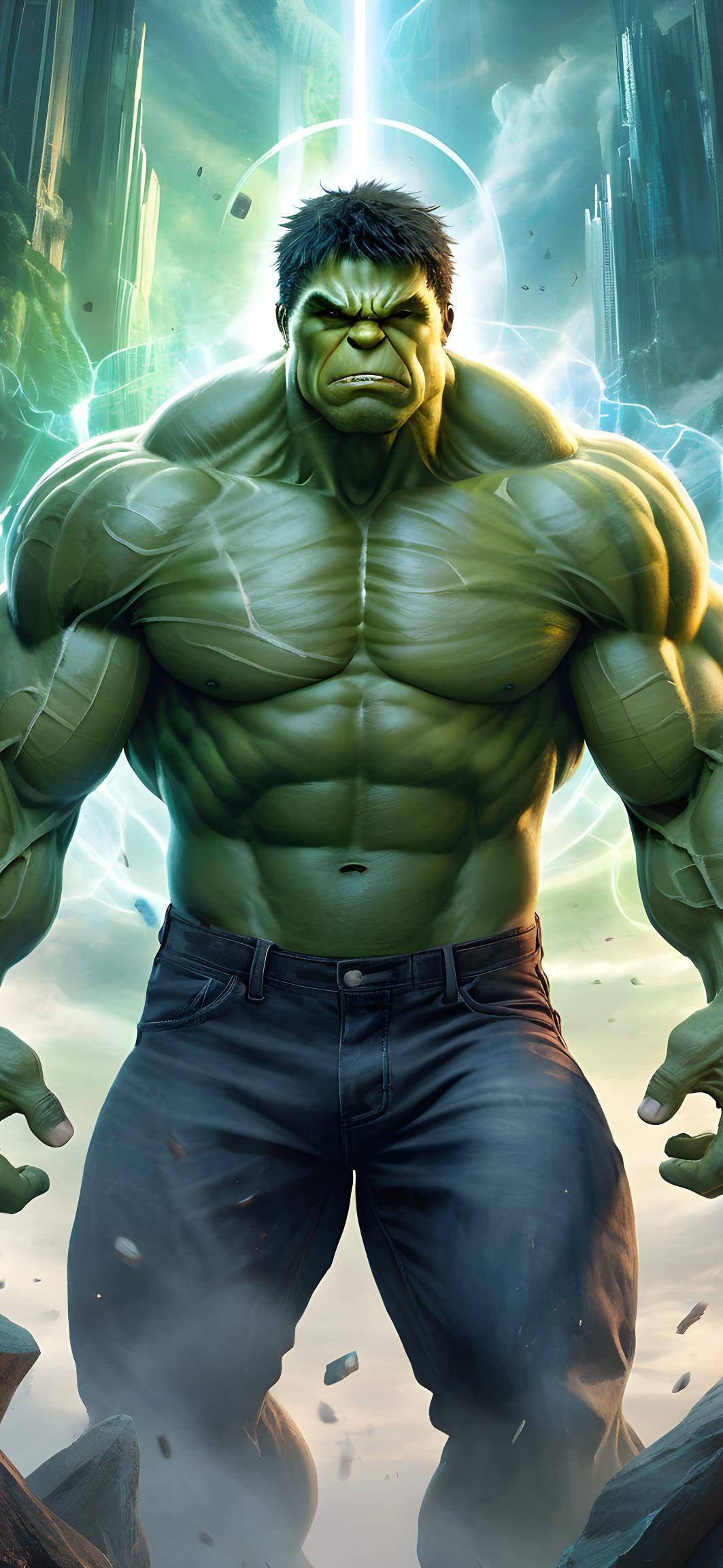 The Incredible Hulk in Battle Stance