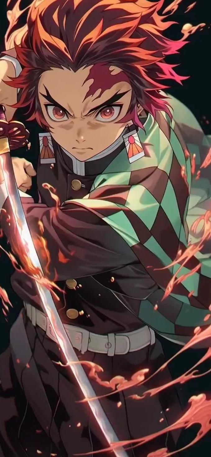Tanjiro Kamado in Battle Stance — Anime