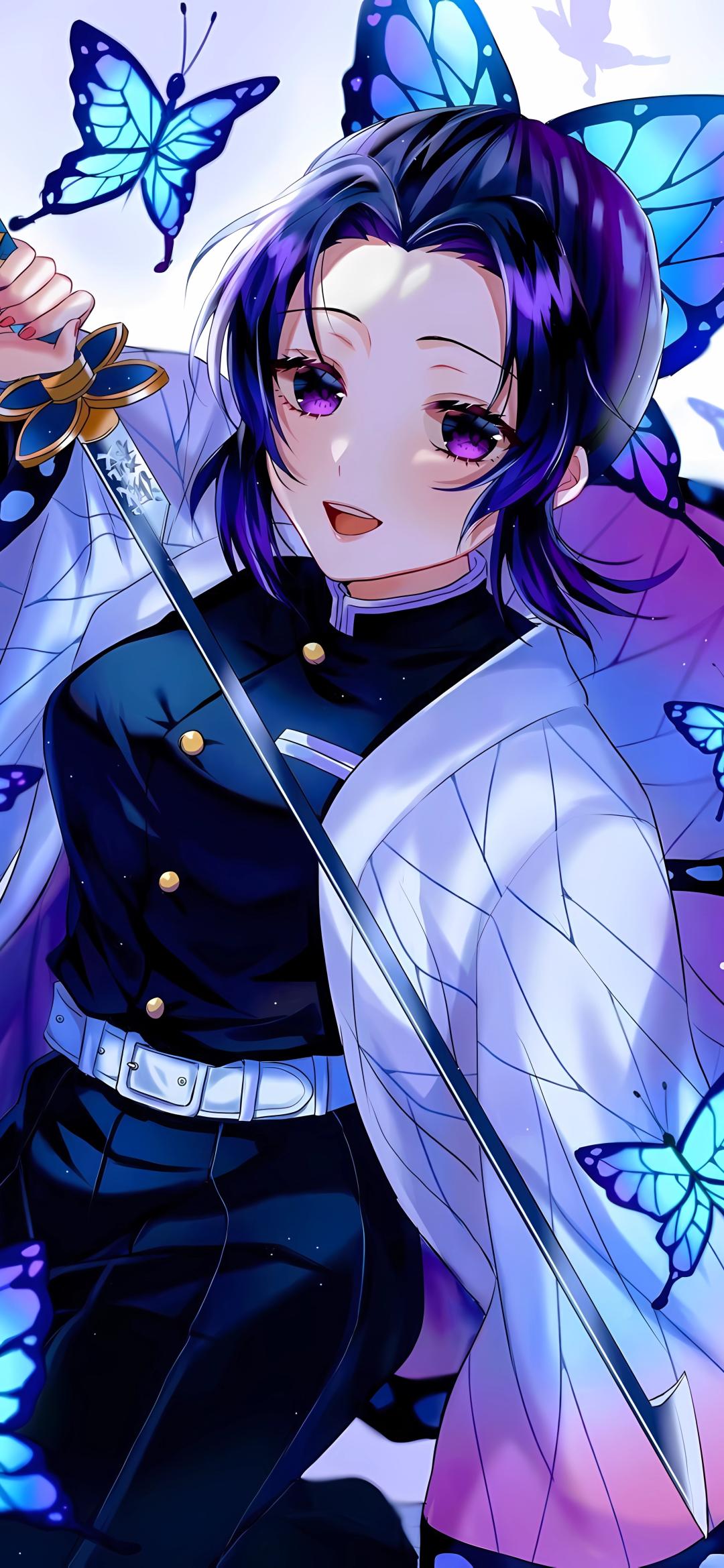 Shinobu Kocho Butterfly Illustration