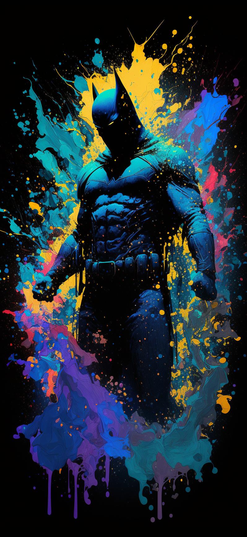 Batman Paint Splash Art