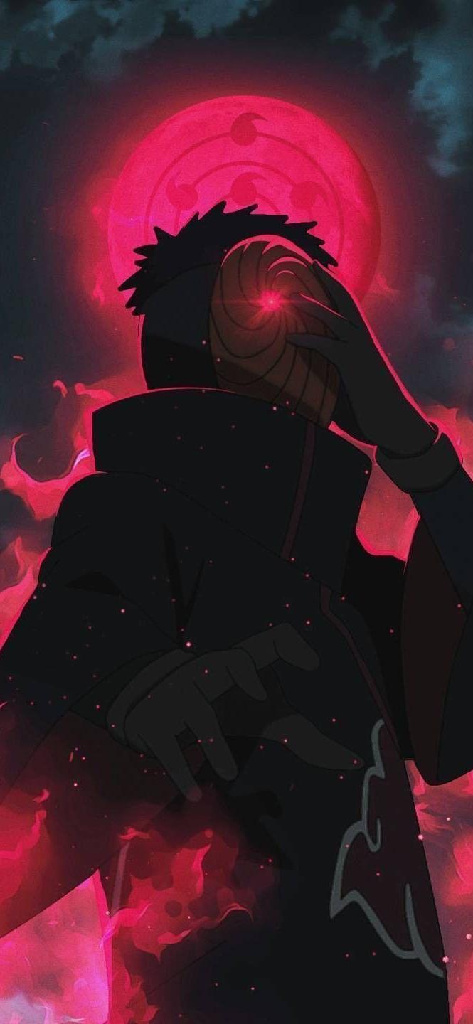 Obito Uchiha Before Red Sharingan Moon