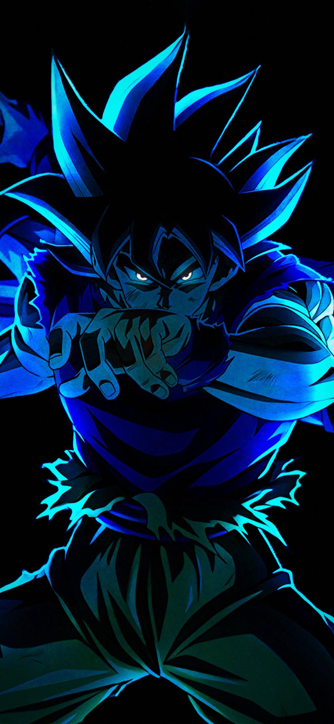 Glowing Blue Ultra Instinct Goku