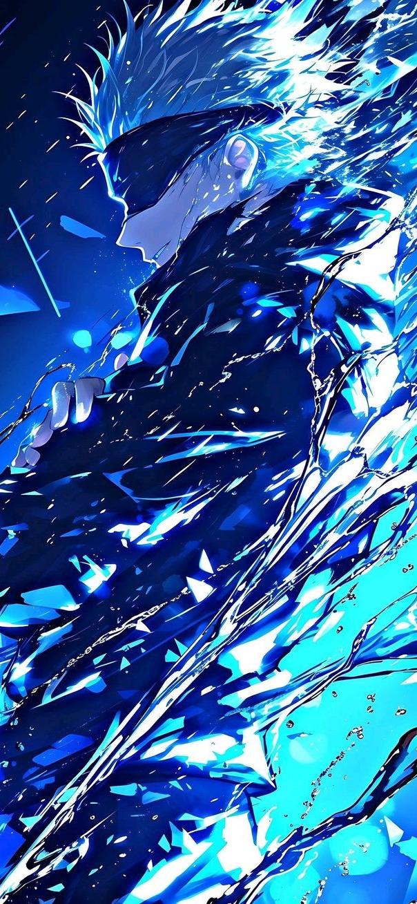 Blue Themed Gojo Satoru Art