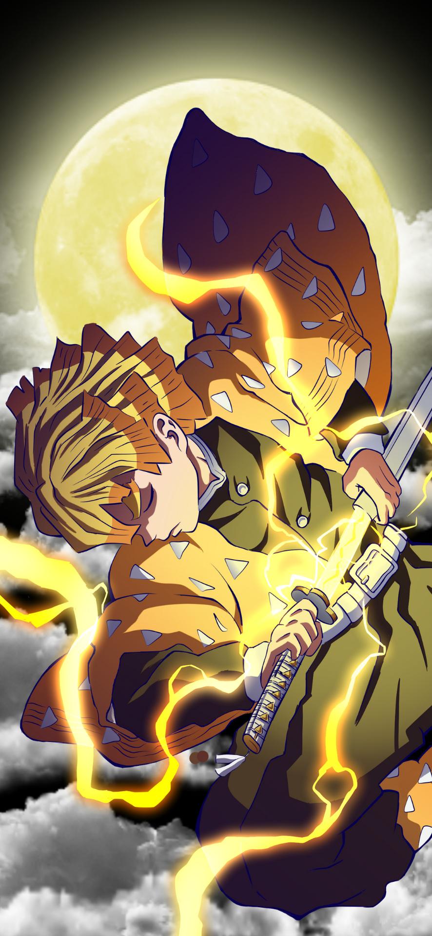 Zenitsu Thunder Breathing Illustration