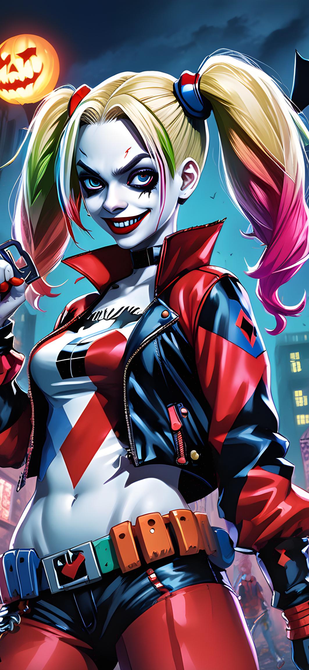 Harley Quinn Halloween Portrait