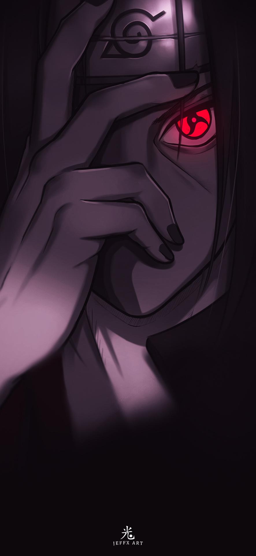Itachi Uchiha Sharingan Close Up