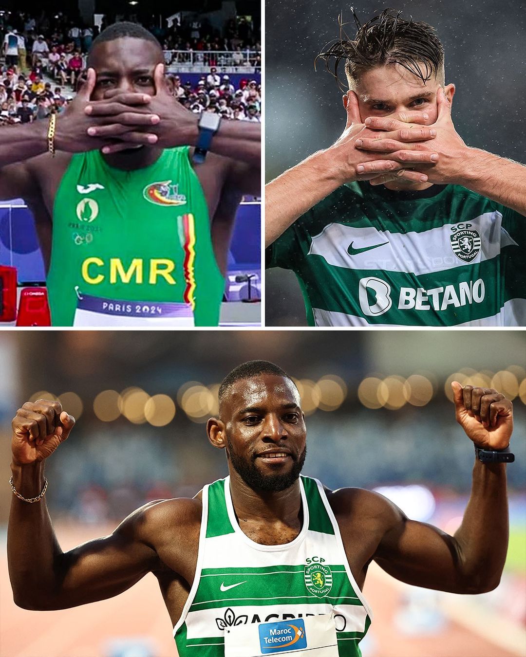 Three Sporting CP Athletes in Uniform