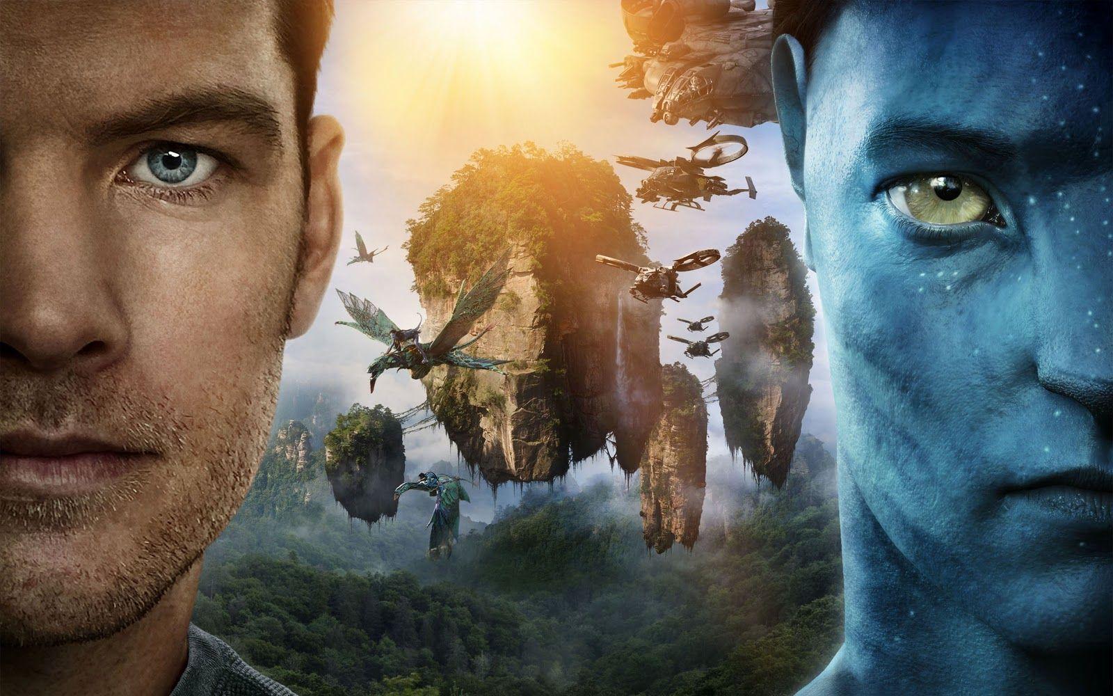 Avatar Jake Sully Split Portrait