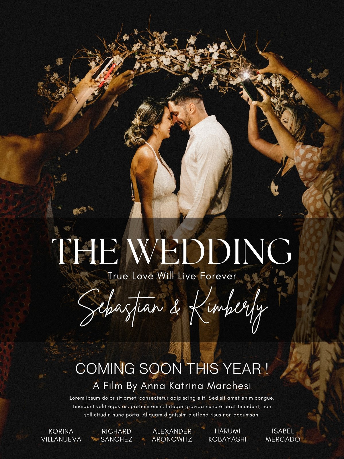Sebastian & Kimberly Wedding Film Poster — Beauty