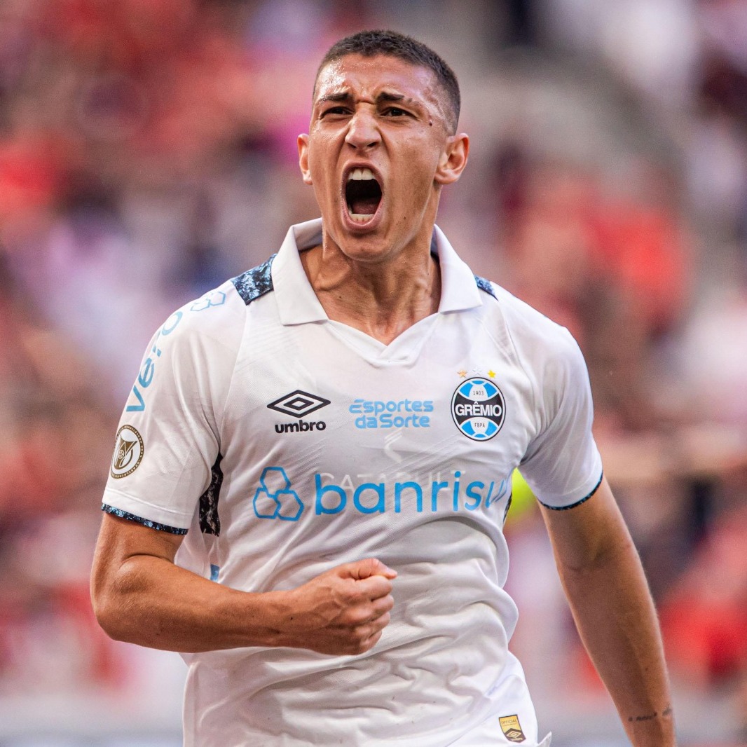 Grêmio Footballer Celebrating Goal