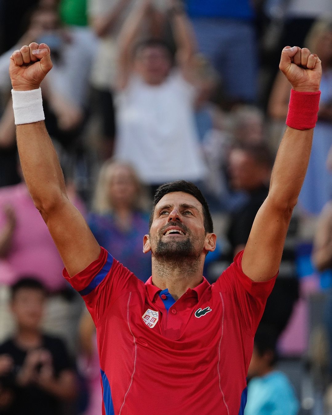 Novak Djokovic Celebrates Win — Images