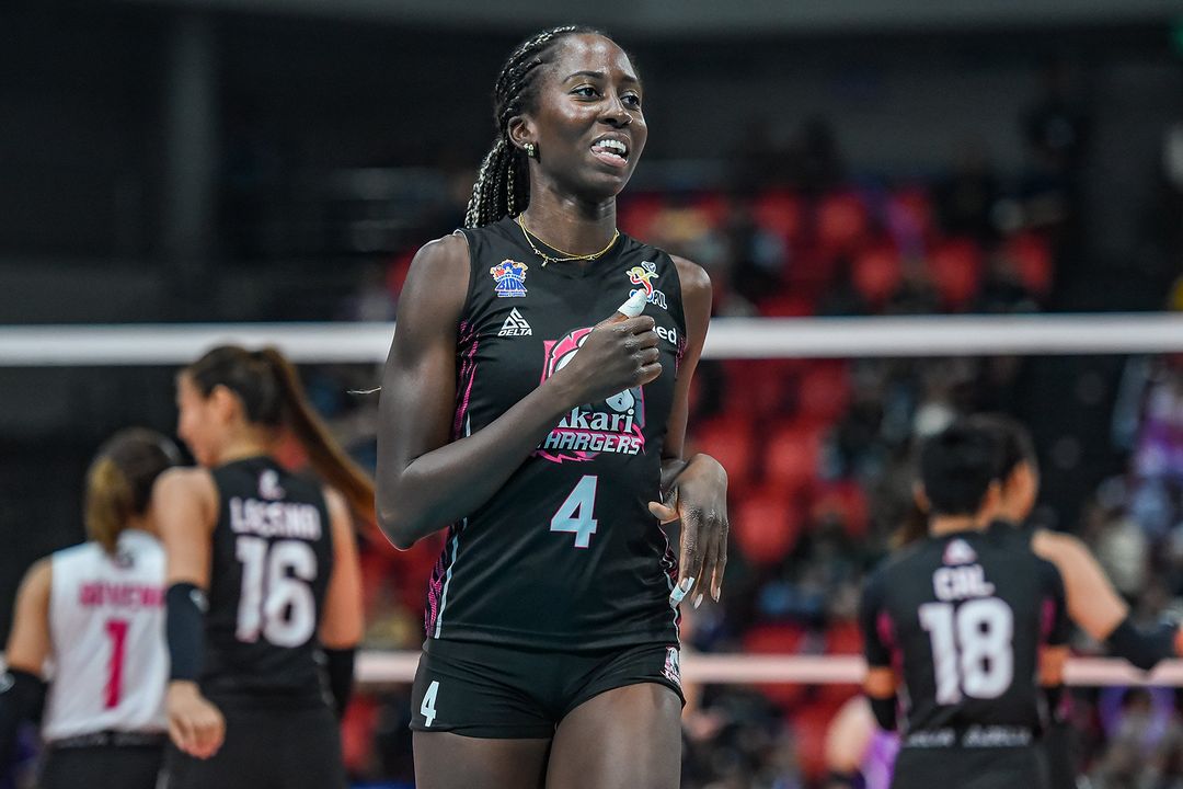 Female Volleyball Player During Match