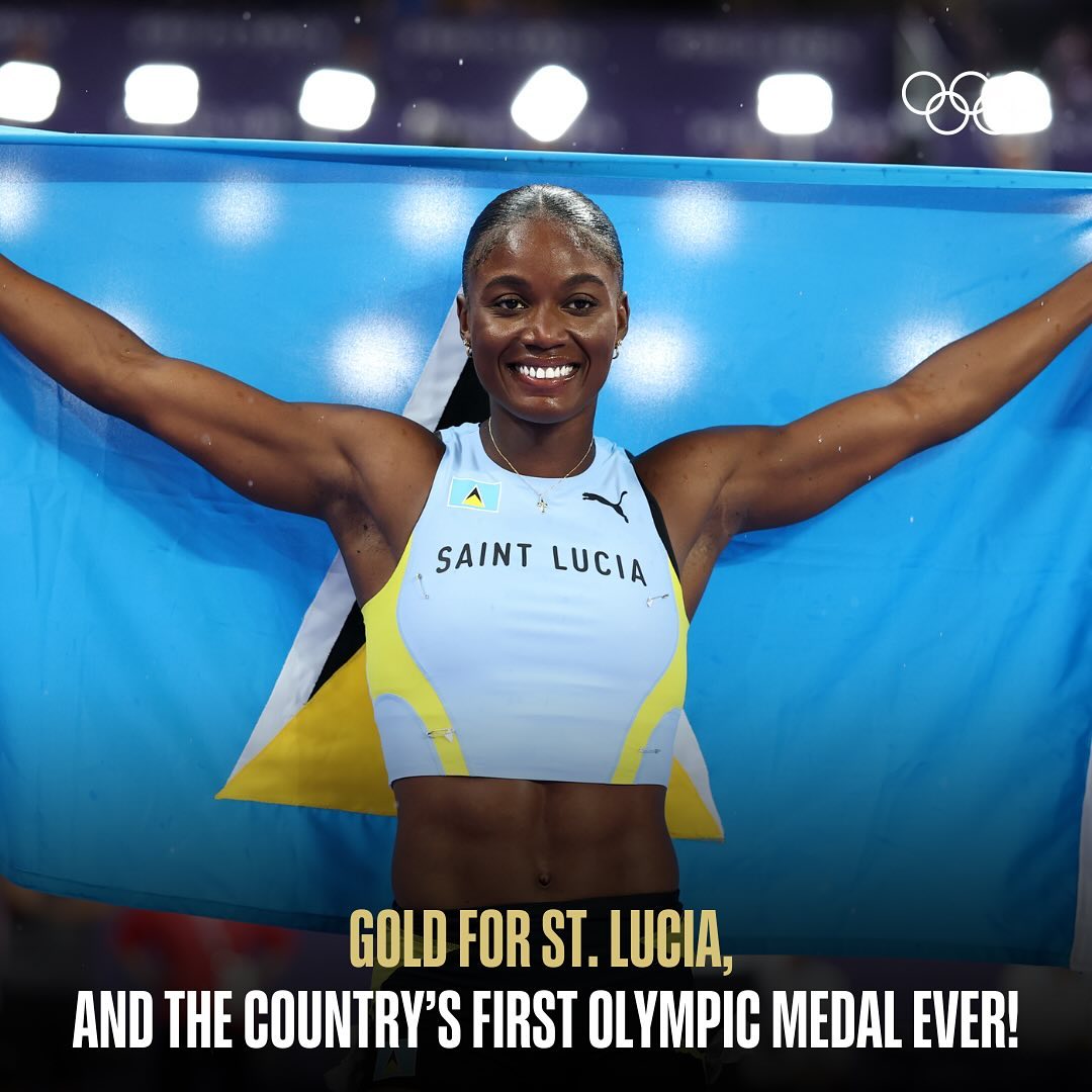 St. Lucia Athlete Wins First Olympic Gold