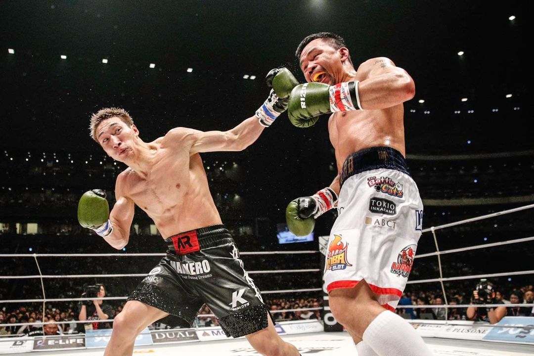 Boxers Competing in Boxing Match