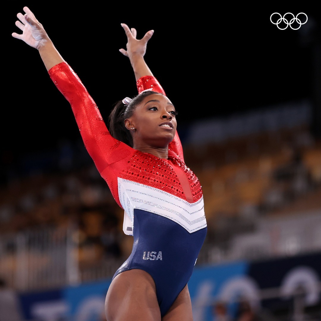 Simone Biles Competing at Olympic Games