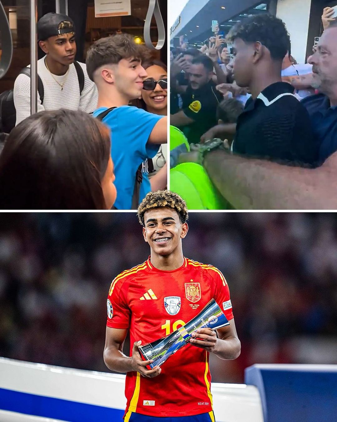 Collage of Lamine Yamal's Moments