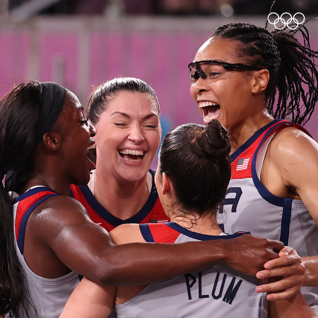 USA Women's Basketball Olympic Celebration