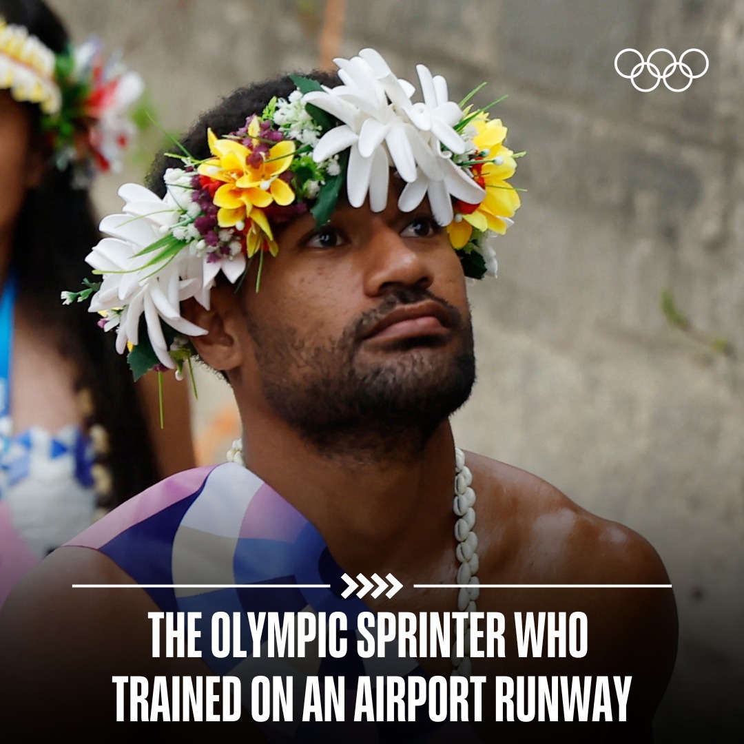 Olympic Sprinter With Floral Crown