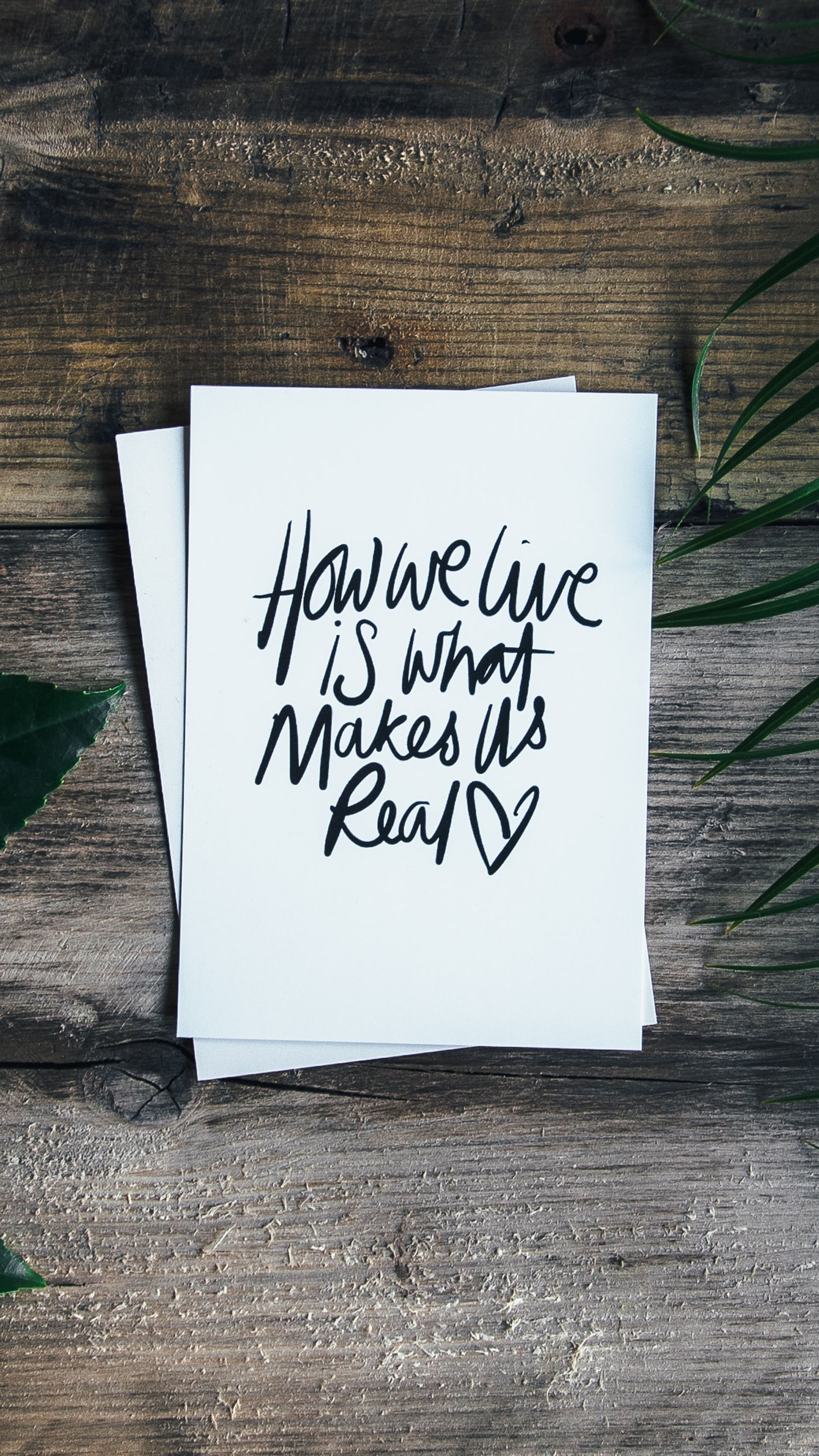 Inspirational Quote Print on Rustic Wood