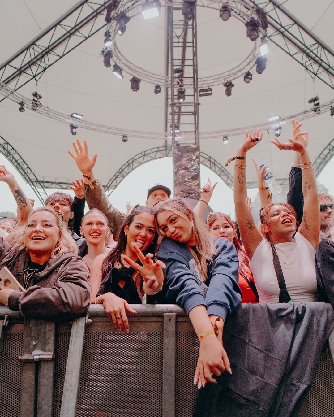 Front Row Crowd at Music Festival