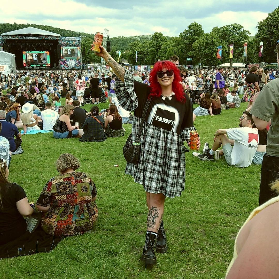 Woman at Outdoor Music Festival