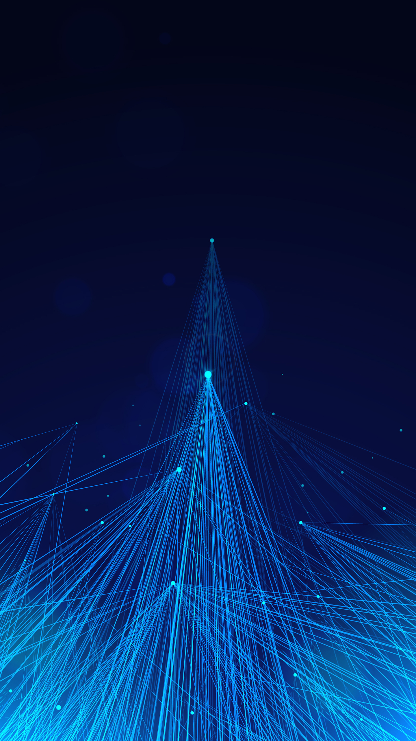 Abstract Blue Digital Network
