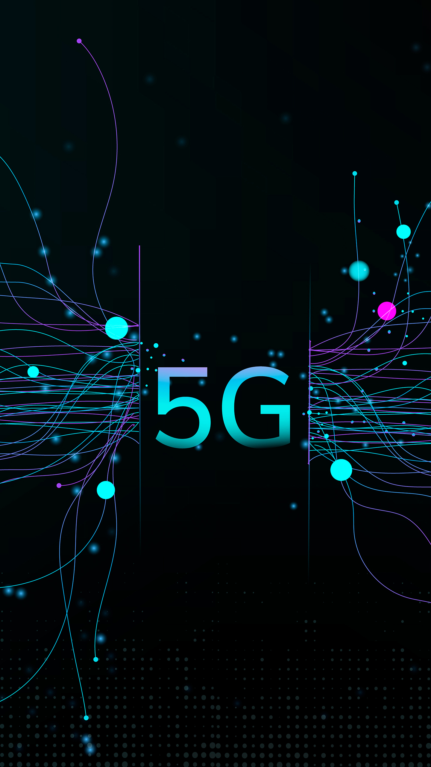 5G Futuristic Network Background