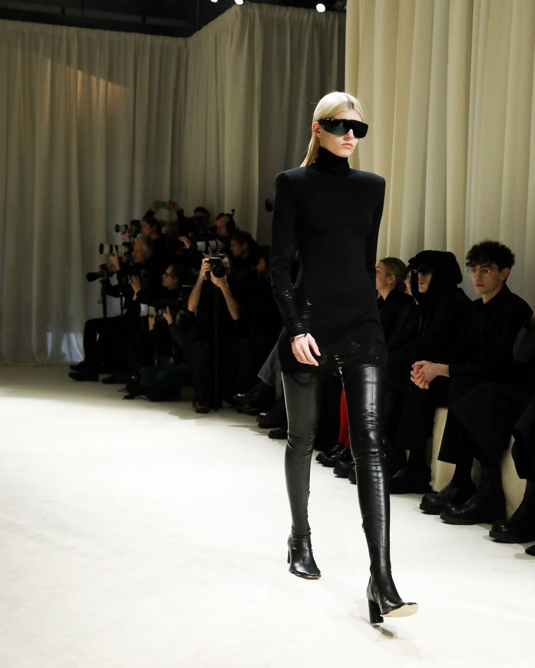 Model Walking Fashion Runway