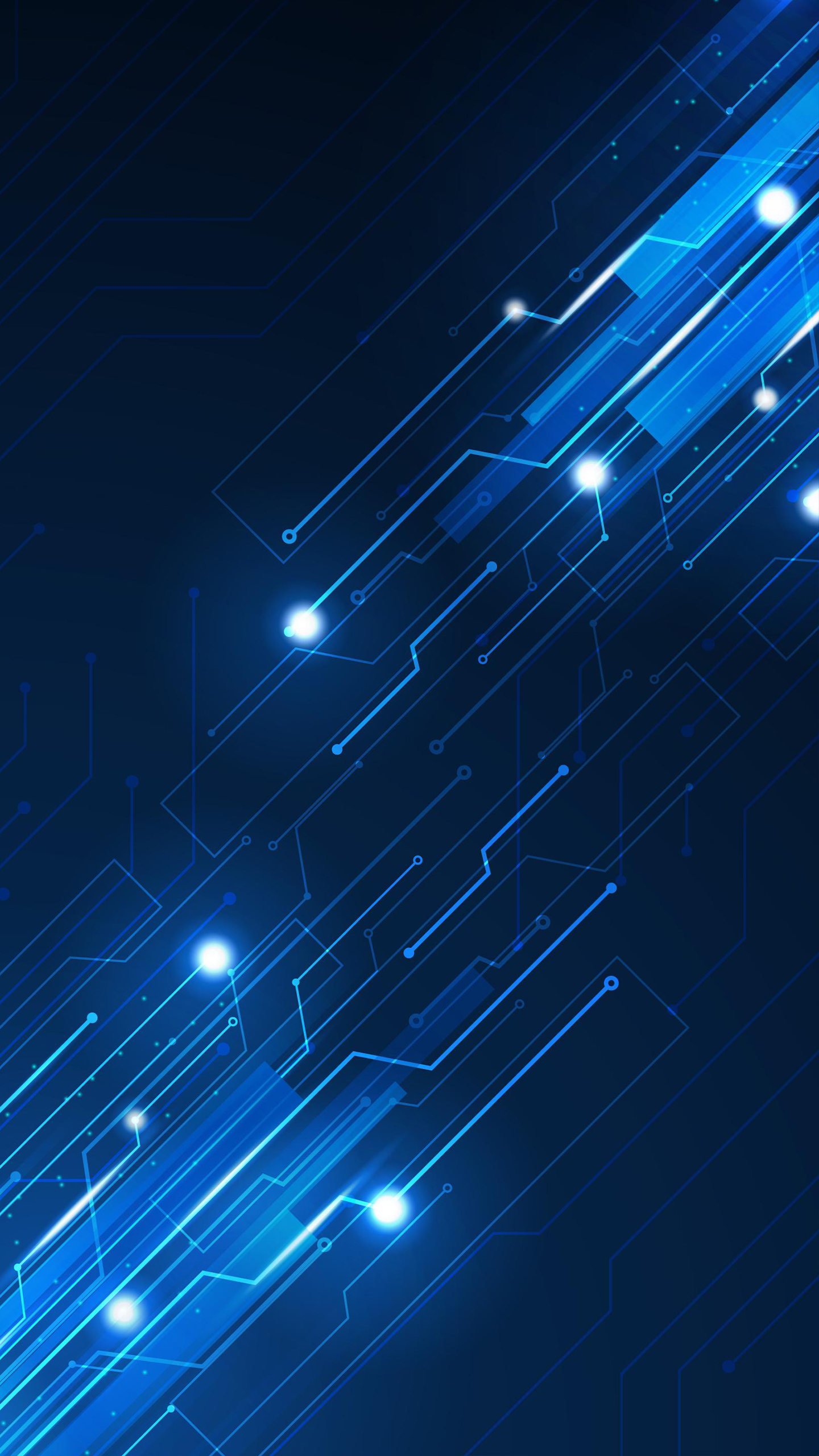 Blue Digital Circuit Background