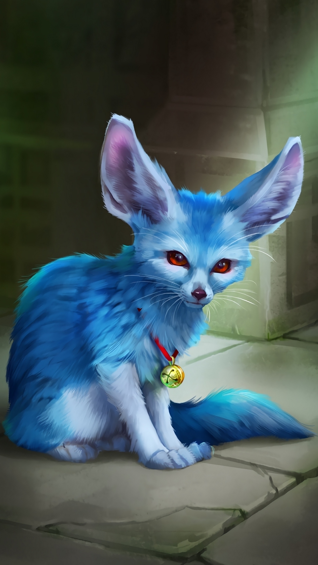 Blue Fantasy Fennec Fox