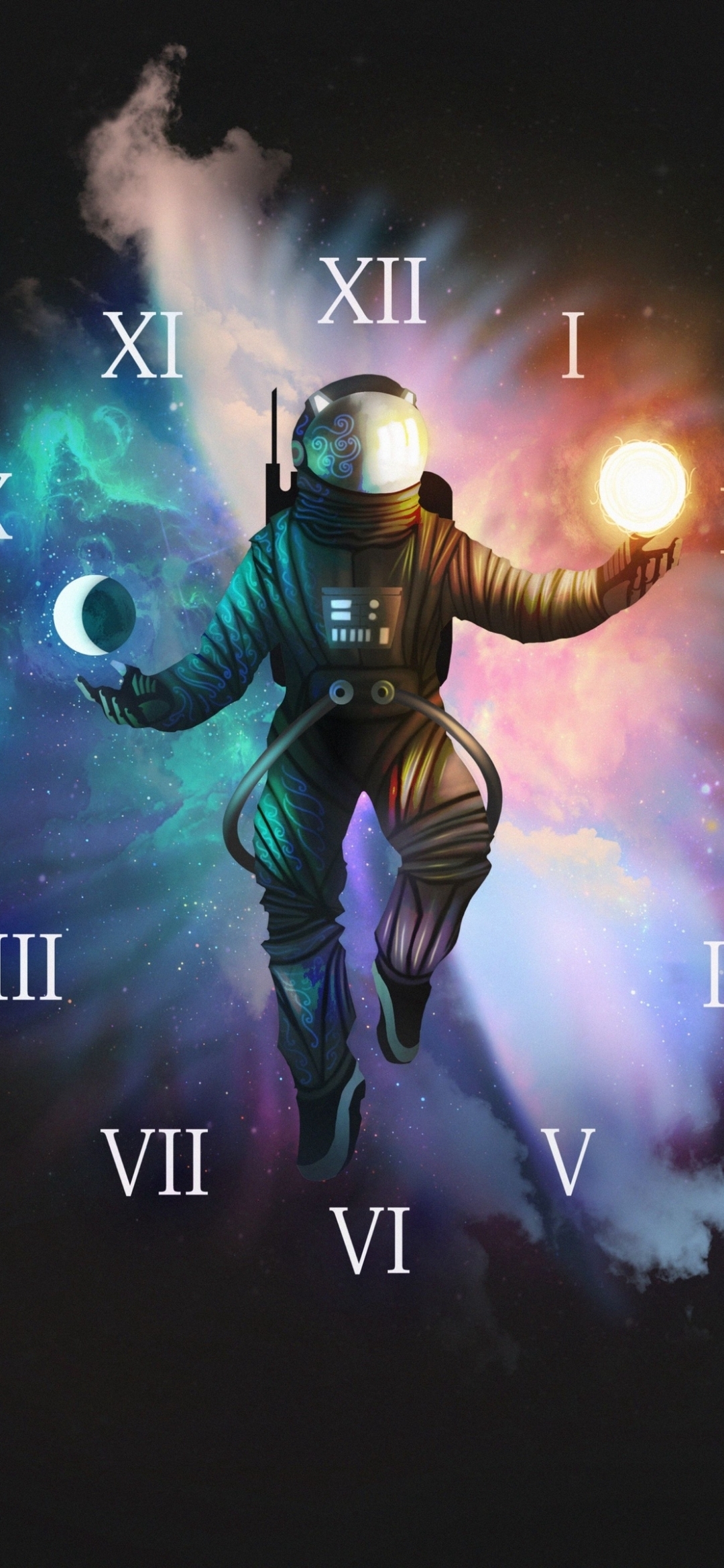 Astronaut Themed Tarot Card Art