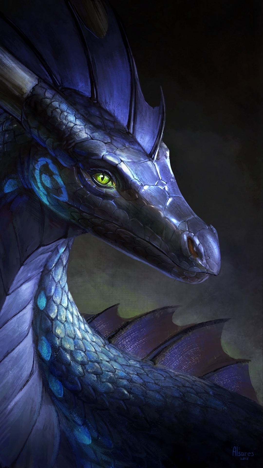 Portrait of a Blue Dragon