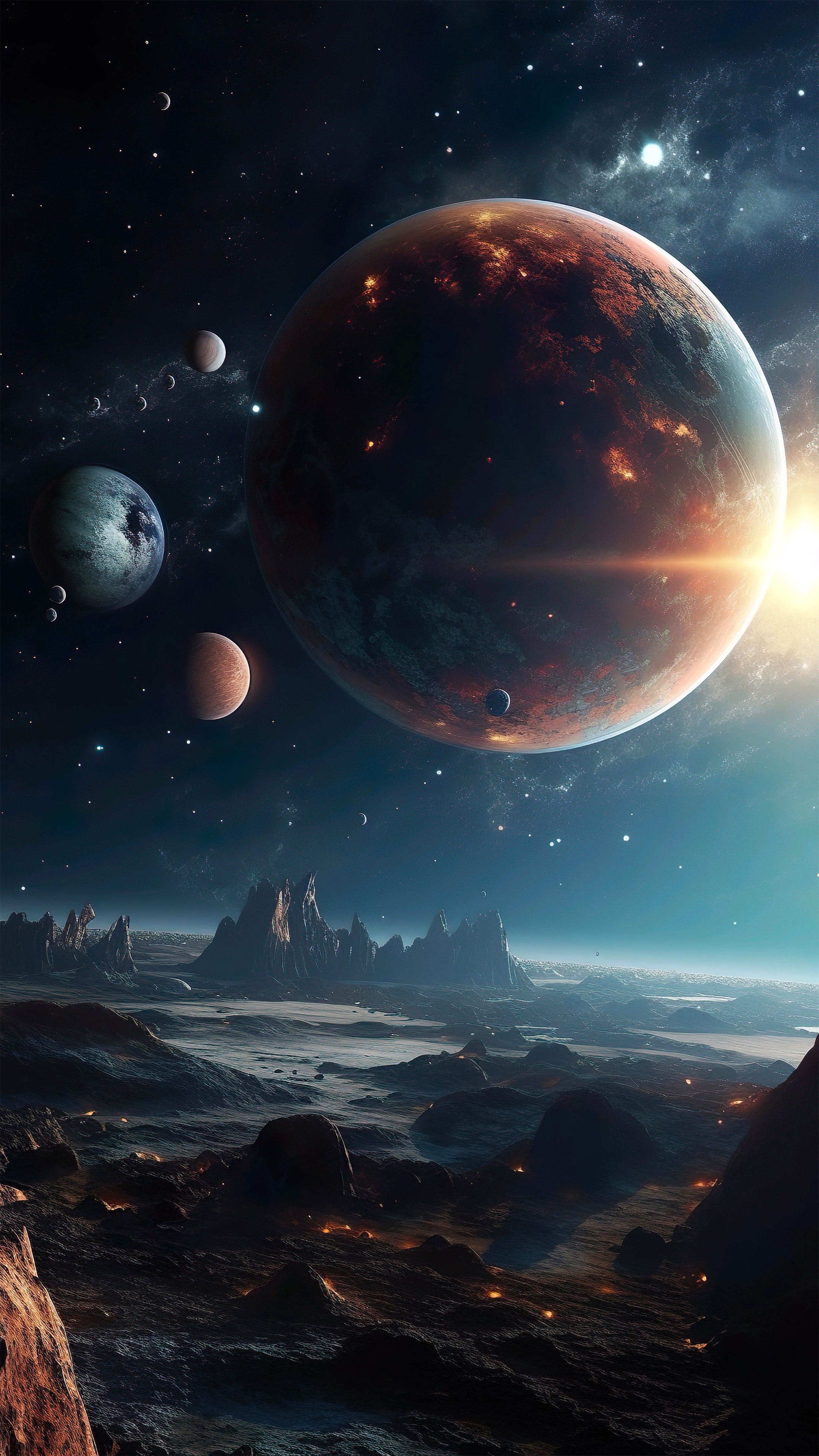 Alien Planet Space Landscape