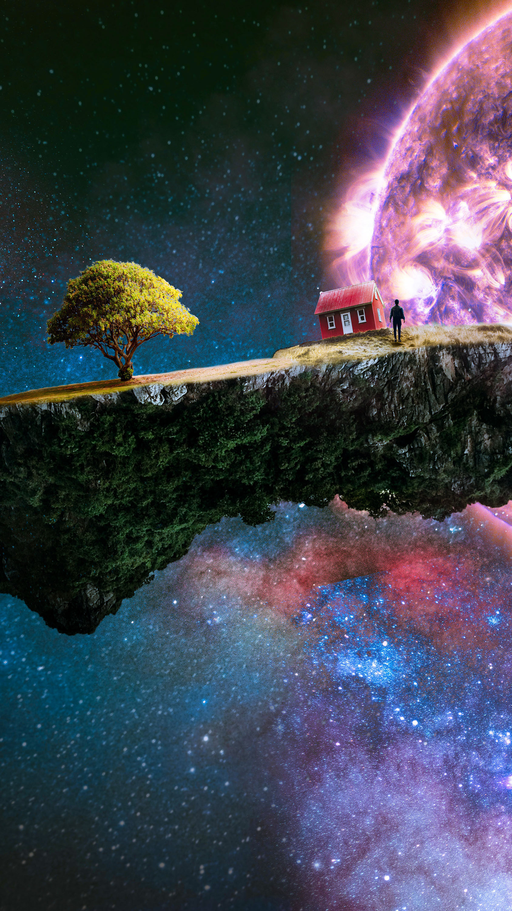 Floating Island in Cosmic Space