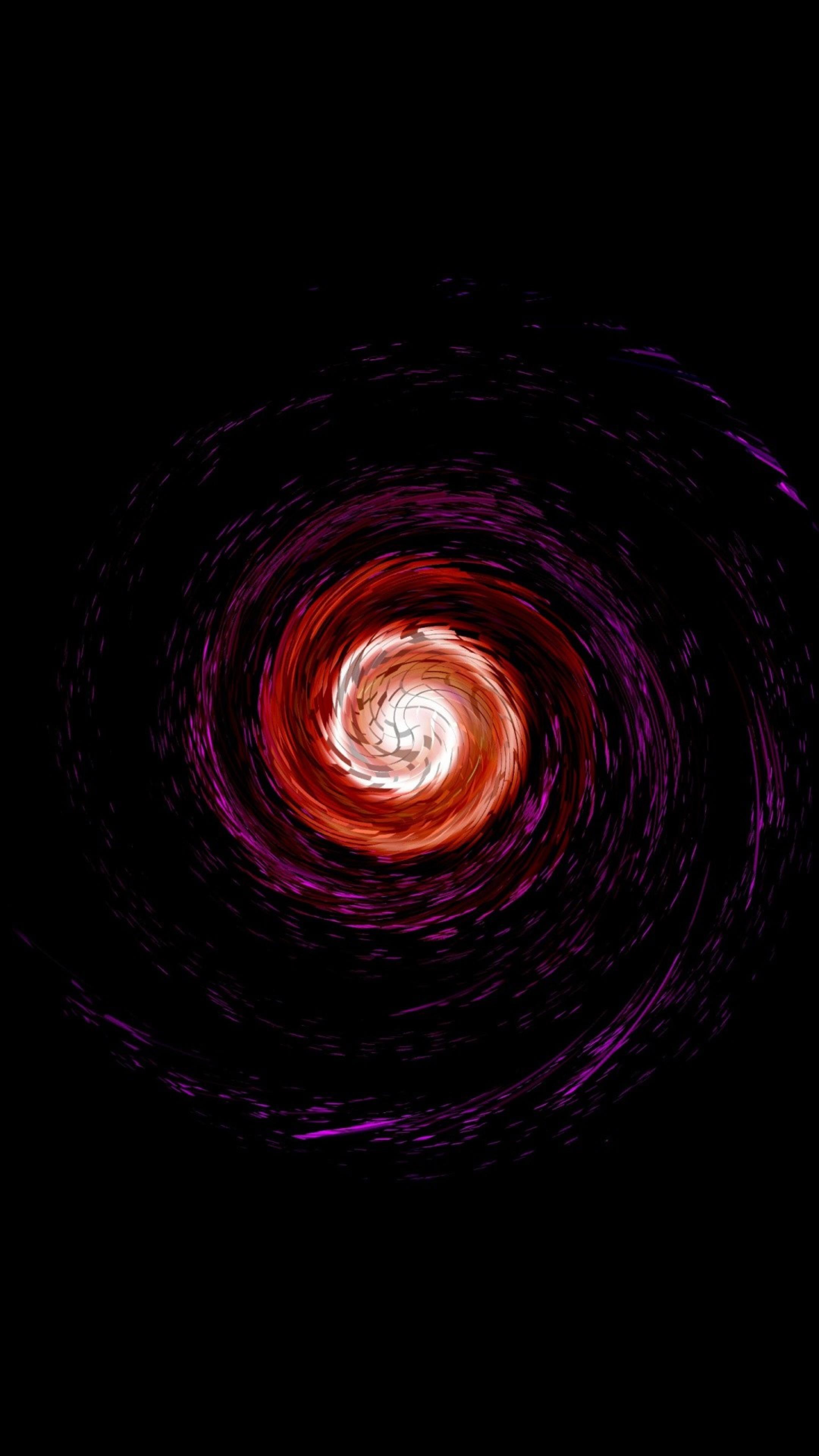 Glowing Colored Spiral Vortex