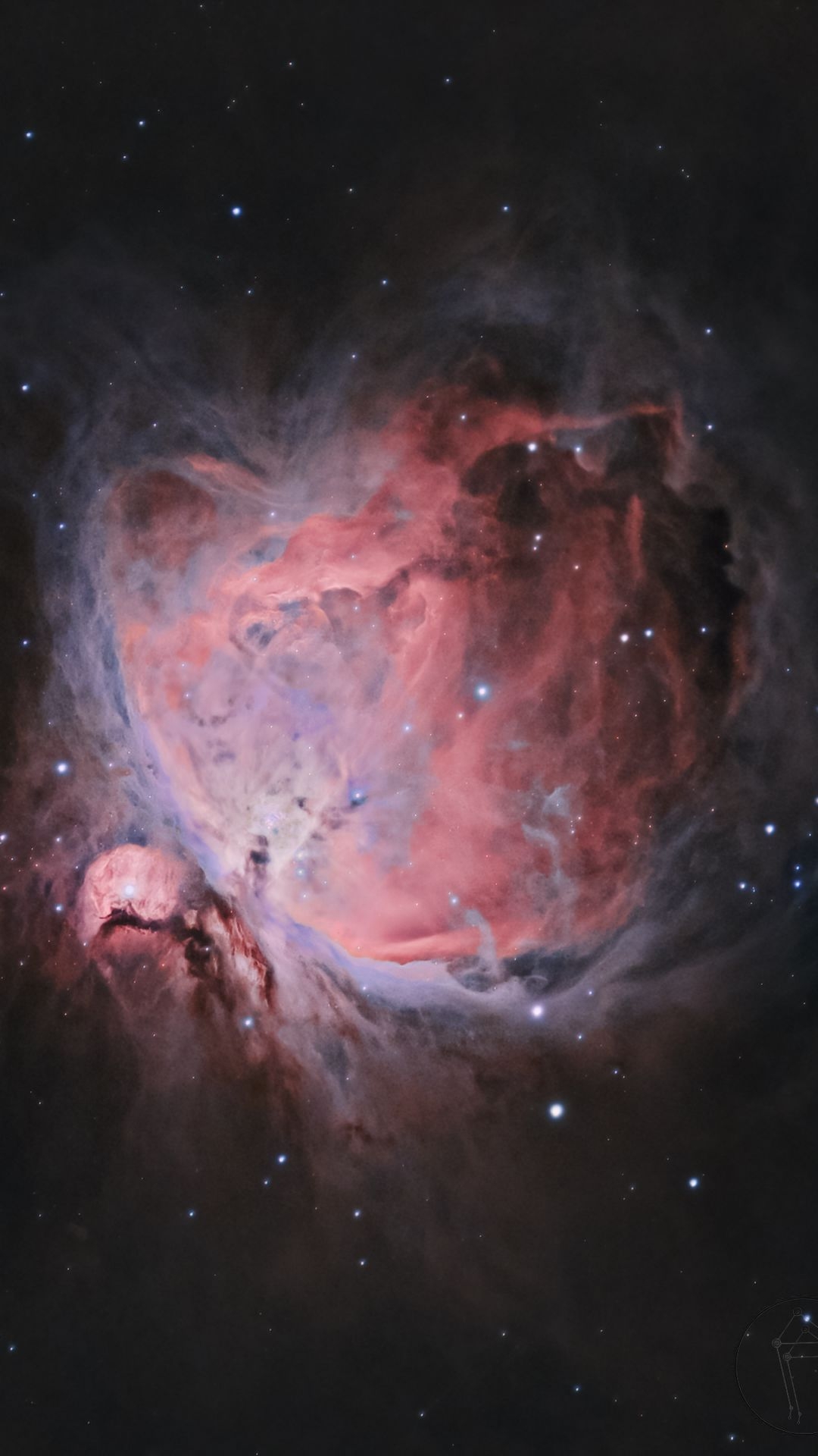 Pink Nebula in Outer Space