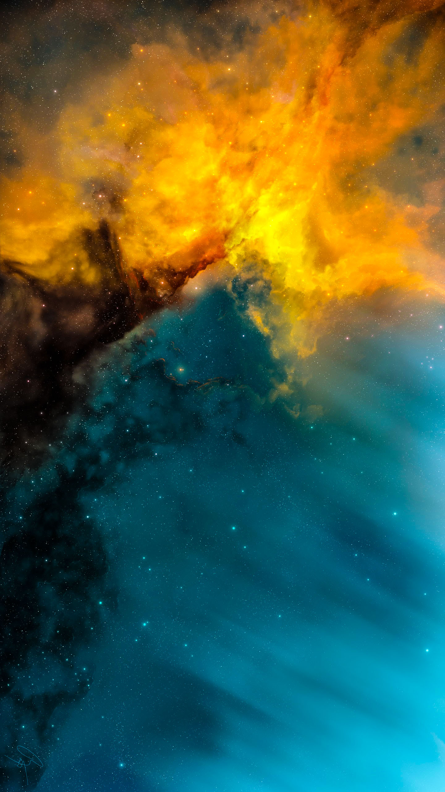 Colorful Deep Space Nebula