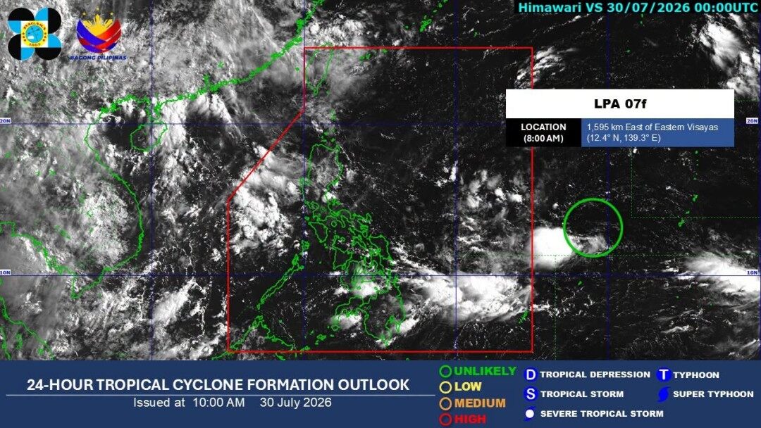 LPA dissipates after bringing rains to parts of PH