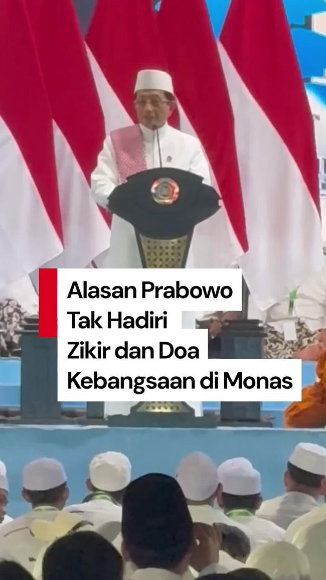 Video: Ada Tugas Kenegaraan, Prabowo Batal Hadiri Doa Kebangsaan di Monas