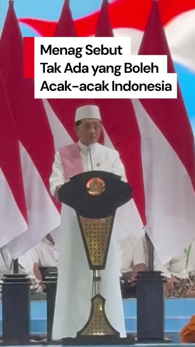 Video Menag: RI Lukisan Tuhan Paling Indah, Tak Boleh Ada yang Acak-acak