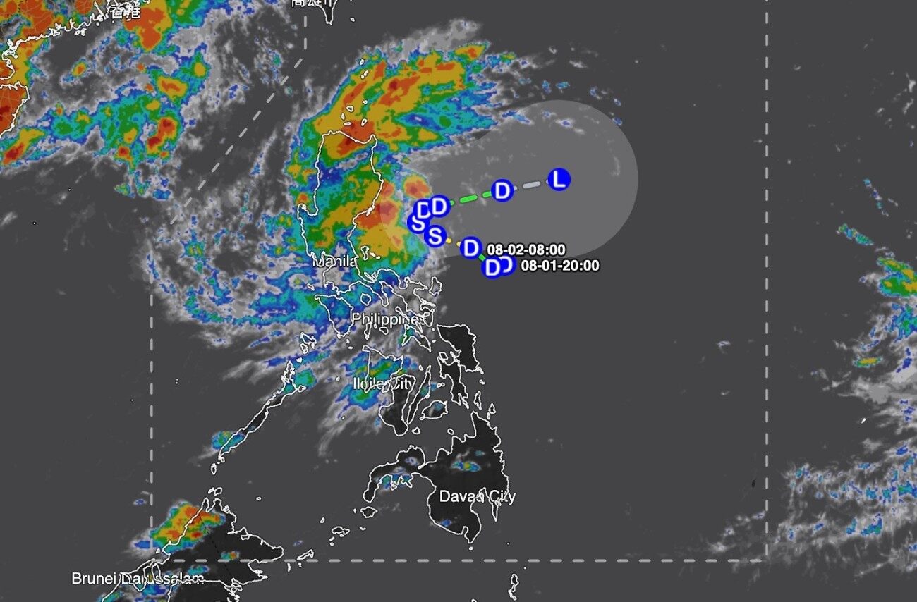 Rains, gusty winds expected in parts of Quezon, Bicol due to TD Luis