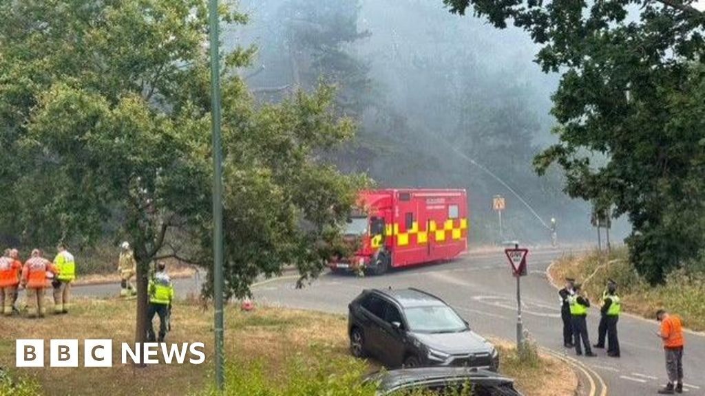 Fire crews tackle grassland blaze at Great Barr nature reserve