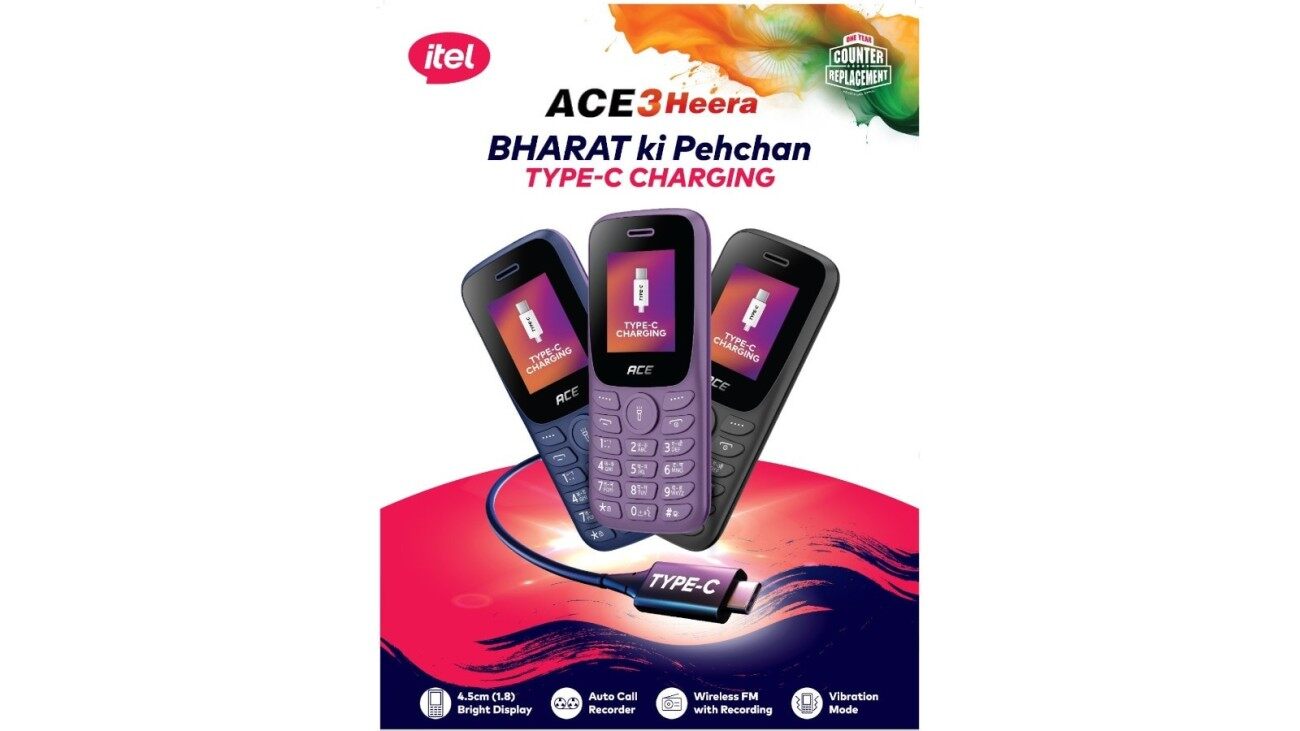 itel Launches Ace 3 Heera Feature Phone At Rs 949 With Type-C Charging Port