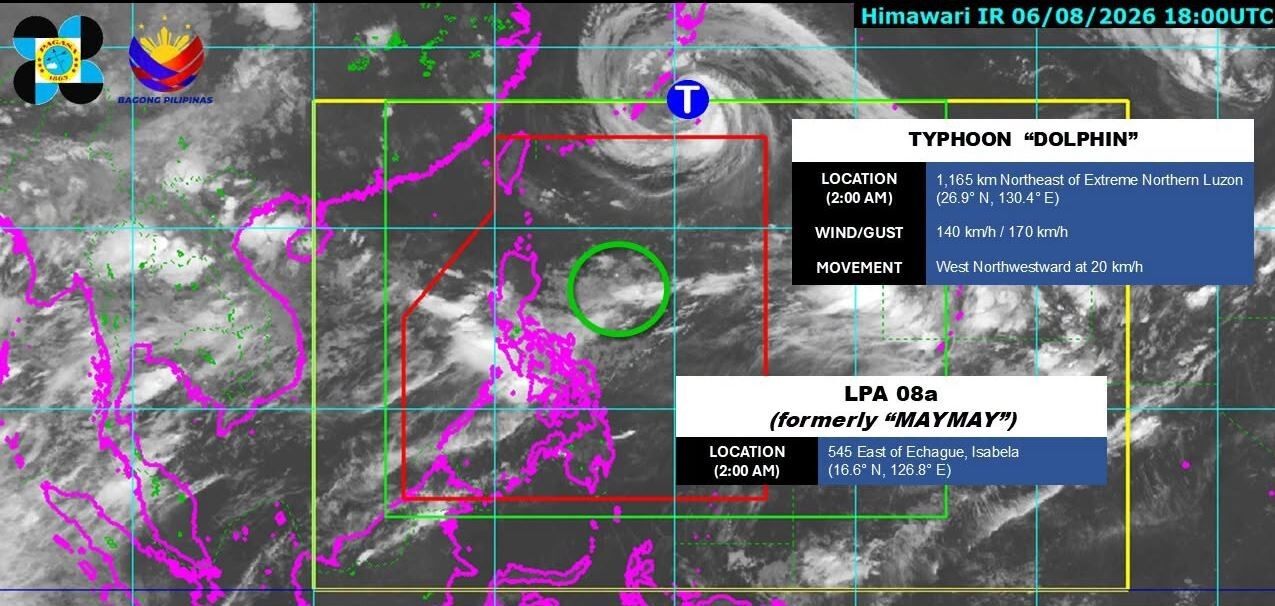 Maymay weakens into LPA