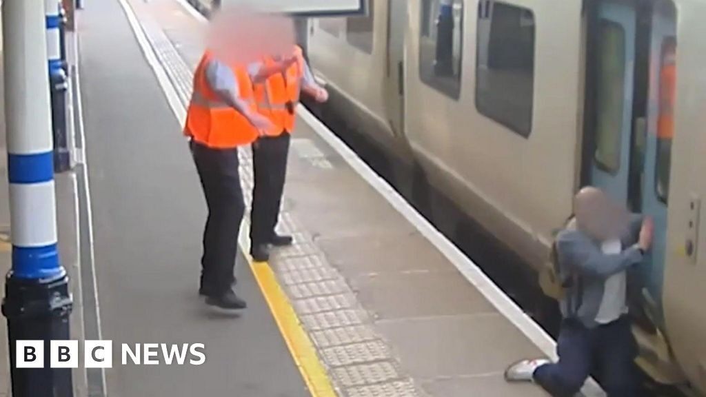 London airport rail users warned after rise in platform falls